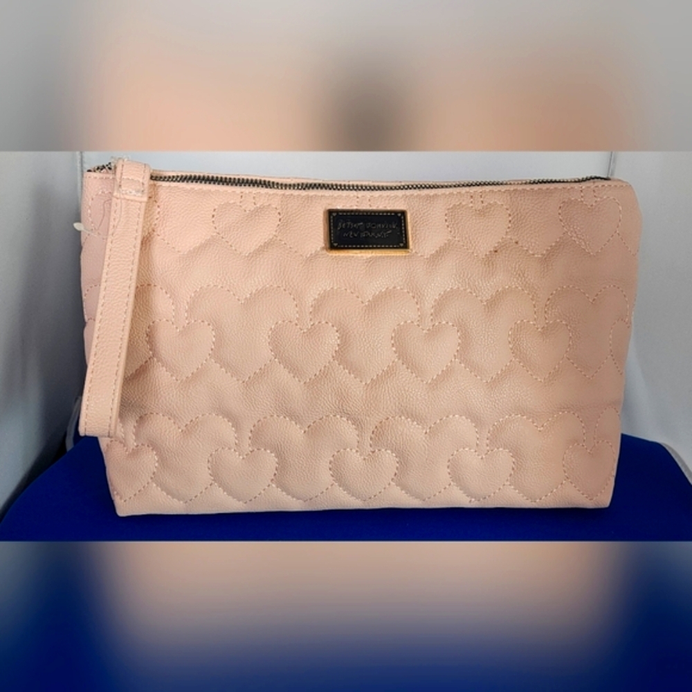 Betsey Johnson Pink Heart Quilted Bag